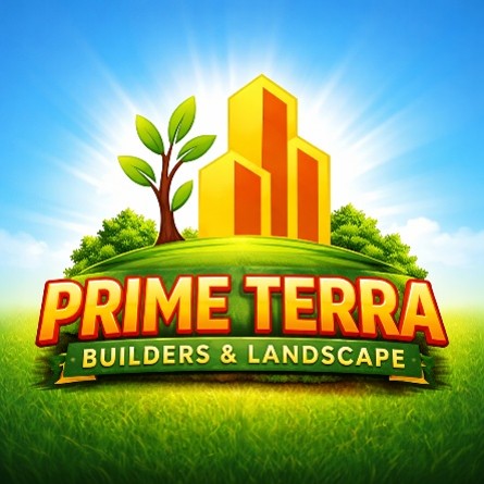 Prime Terra Builders and Landscape logo